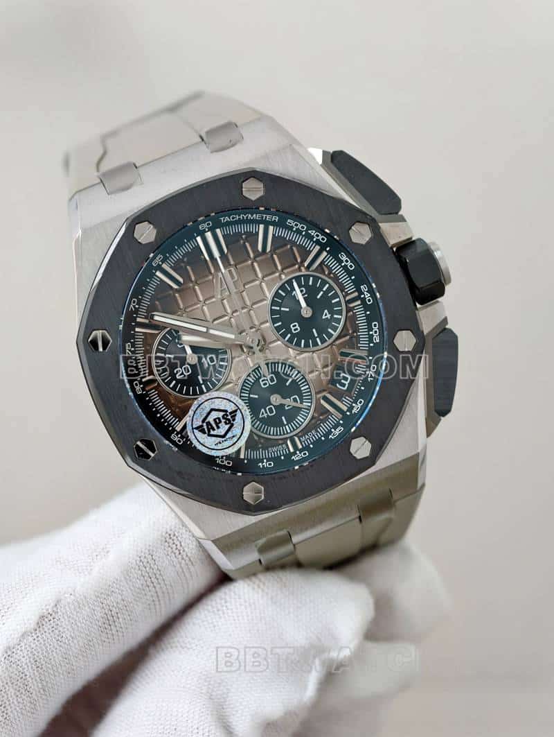 APS factory Audemars PiguetRoyal Oak offshore type 1:1super smoked light brown plate 26420front live photo