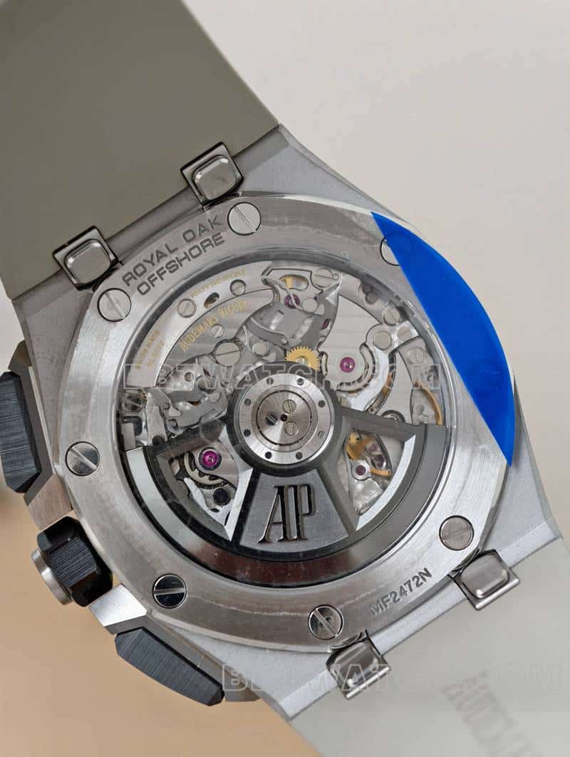 APS factory Audemars PiguetRoyal Oak offshore type 1:1super smoked light brown plate 26420caseback live photo