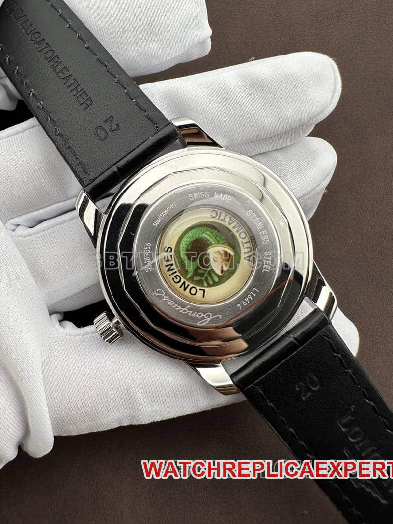 AF FactoryLongines Concas 1:1super cloneblack dialleather strap model L1.649.4.52.2caseback live photo