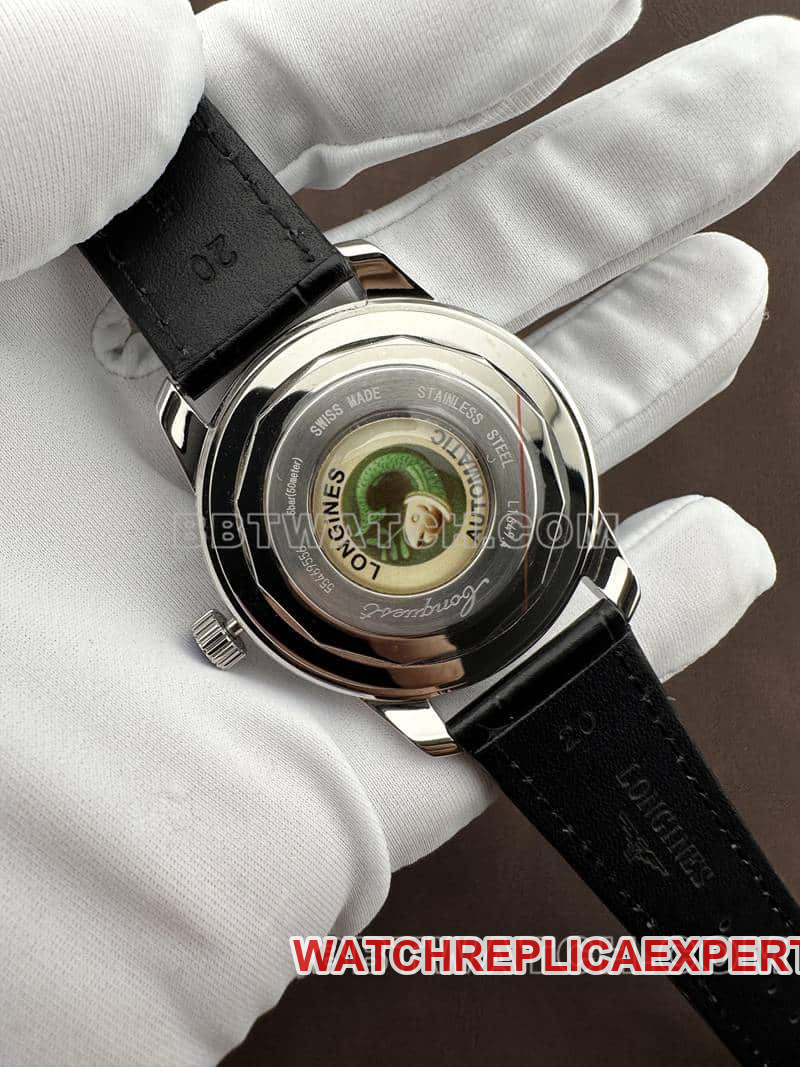 AF FactoryLongines Concas 1:1top-tier replicagreen dialleather strap caseback live photo