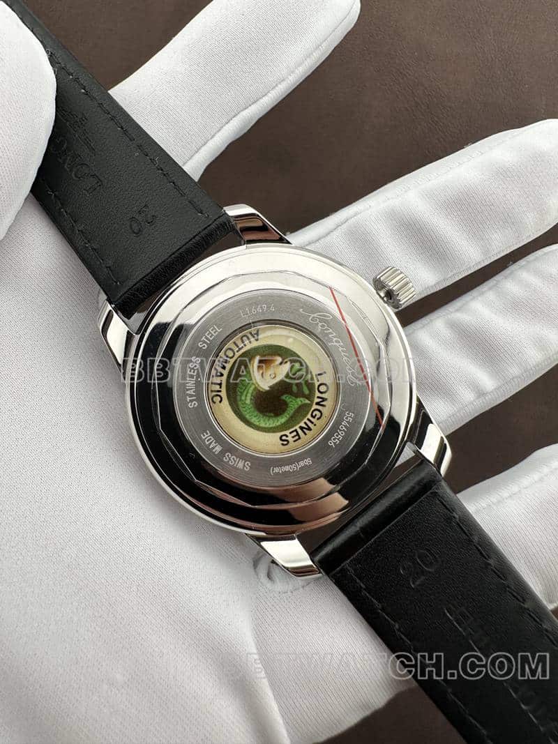 AF FactoryLongines Concast stop-tier 1:1high-quality replicablue dialleather strap caseback live photo