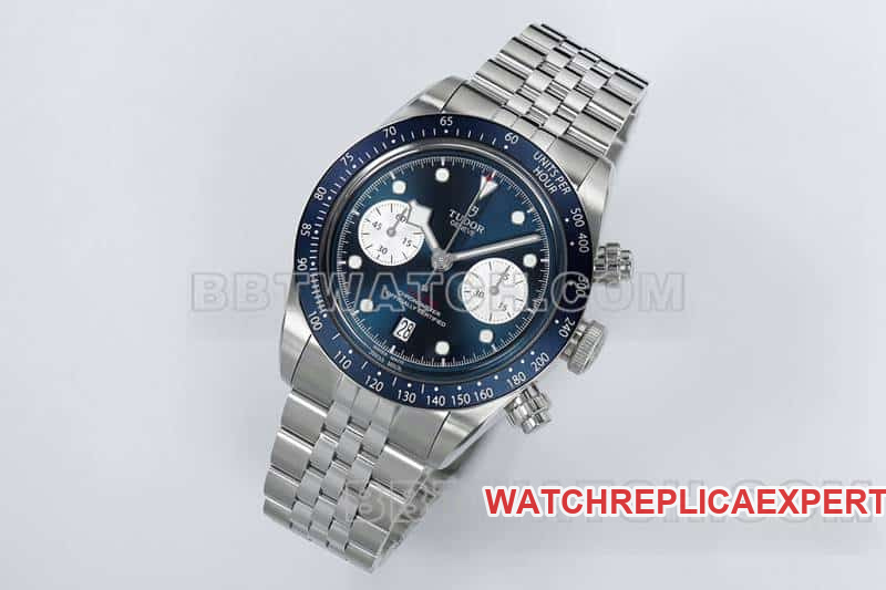 ZF FactoryTudor Biwan super cloneblue dialchronographsteel bracelet model M79360front live photo