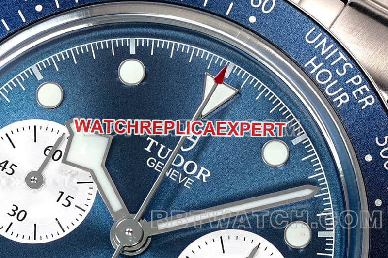 ZF FactoryTudor Biwan super cloneblue dialchronographsteel bracelet model M79360front live photo