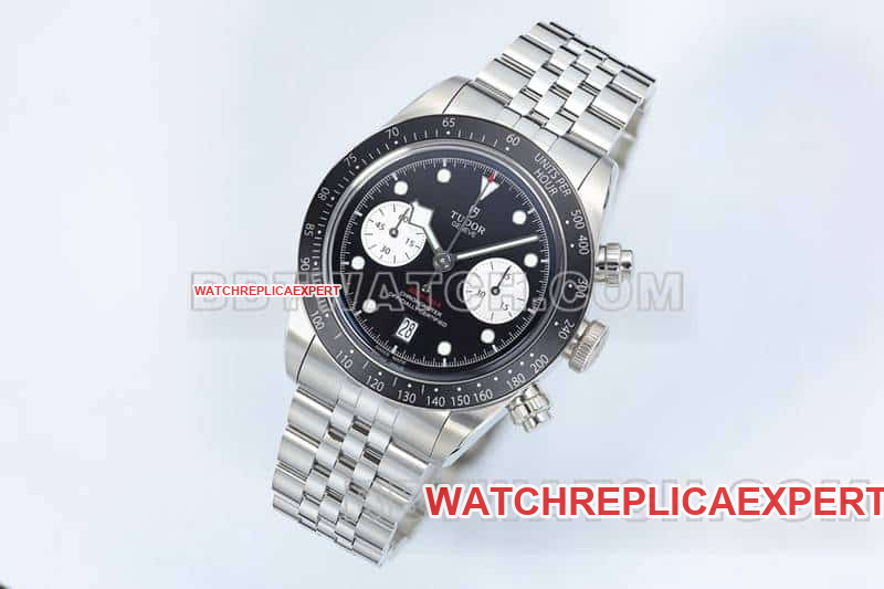 ZF factory Tudor Biwan top black plate chronograph steel belt model M79360 front real picture