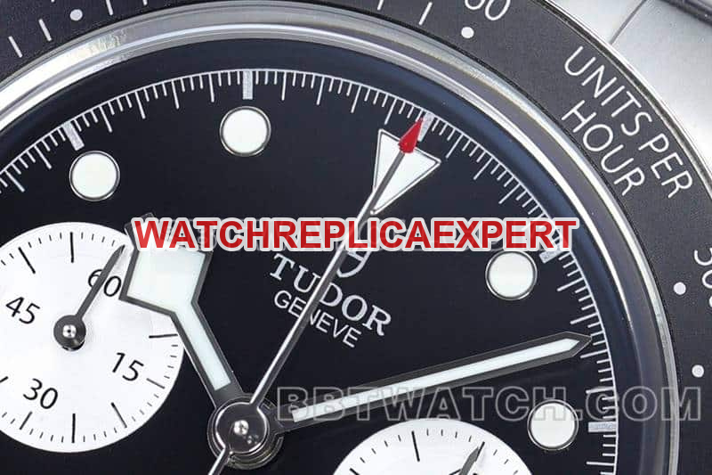 ZF factory Tudor Biwan top black plate chronograph steel belt model M79360 front real picture