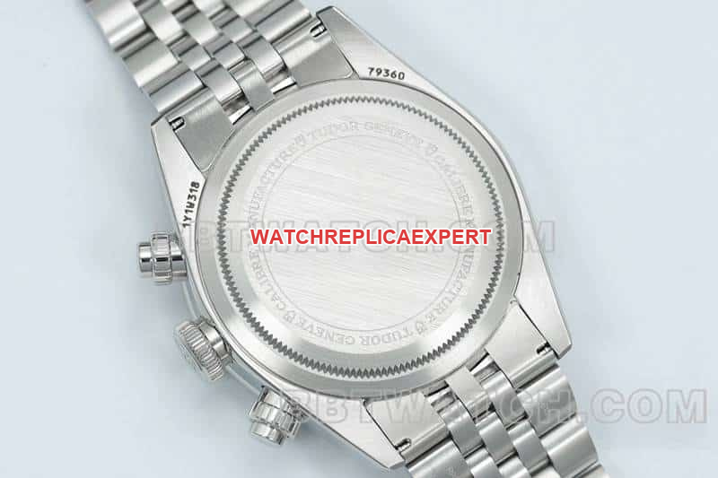 ZF FactoryTudor Biwan top-tier 1:1high-quality pink dial chronographsteel bracelet model 79360Ncaseback live photo