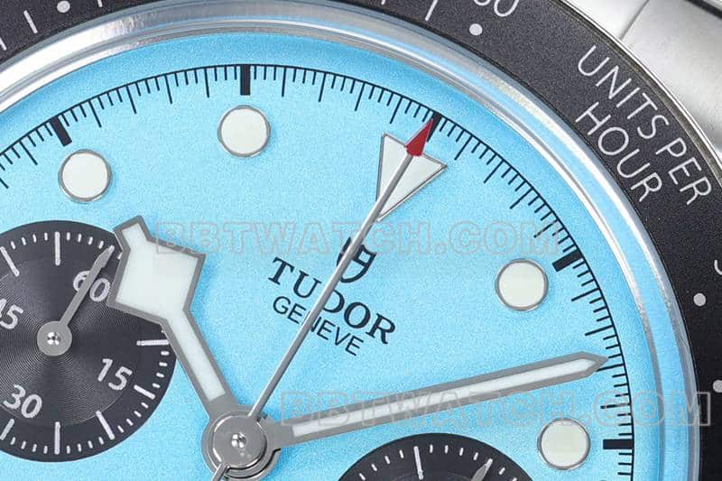 ZF factory Tudor Biwan top blue disk chronograph steel strap models M79360 front real picture