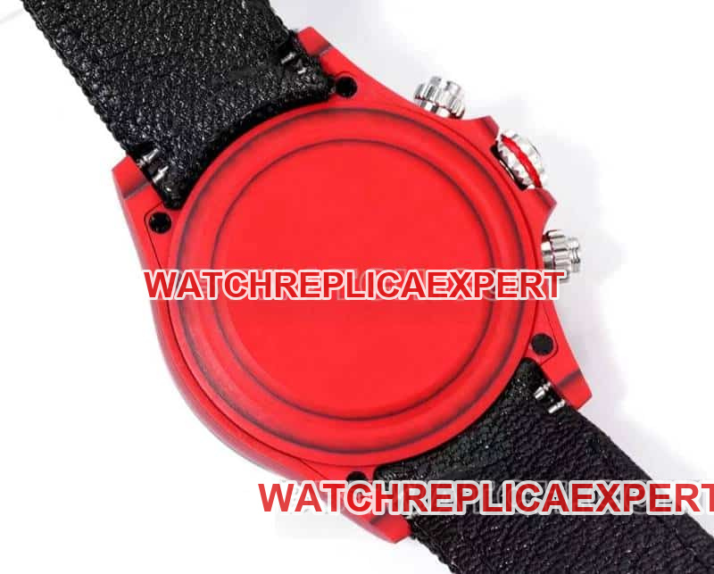 TW factory Rolex Daytona1:1super carbon fiber hollow plate red caseback live photo
