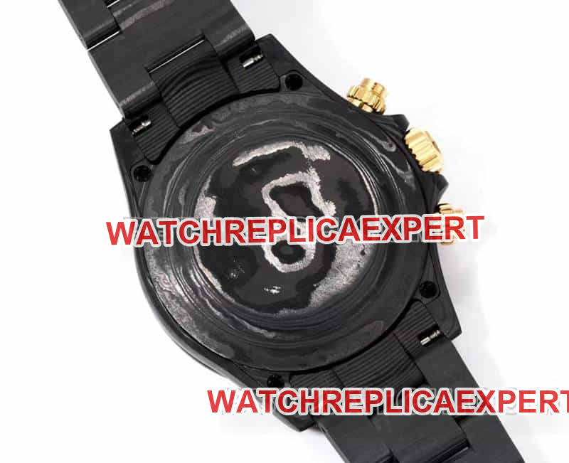TW factory Rolex Daytonatop-tier 1:1super carbon fiber hollow plate black steel bracelet caseback live photo