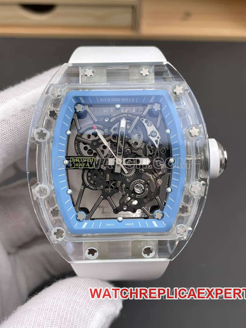 RM factory Richard Mille men's 1:1super clear crystal RM35-01front live photo
