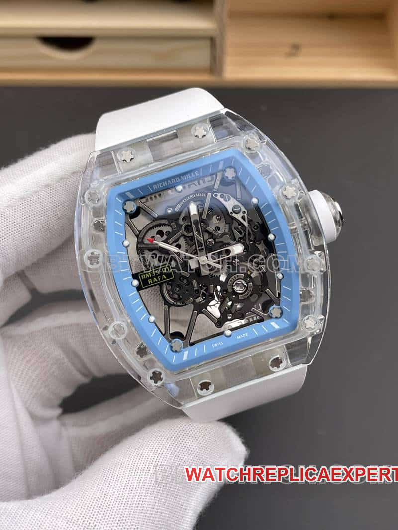 RM factory Richard Mille men's 1:1super clear crystal RM35-01front live photo