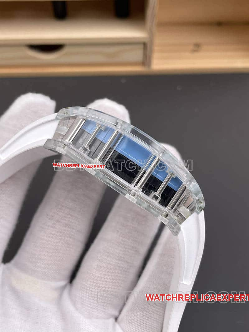 RM factory Richard Mille men's 1:1super transparent crystal RM35-01side live photo