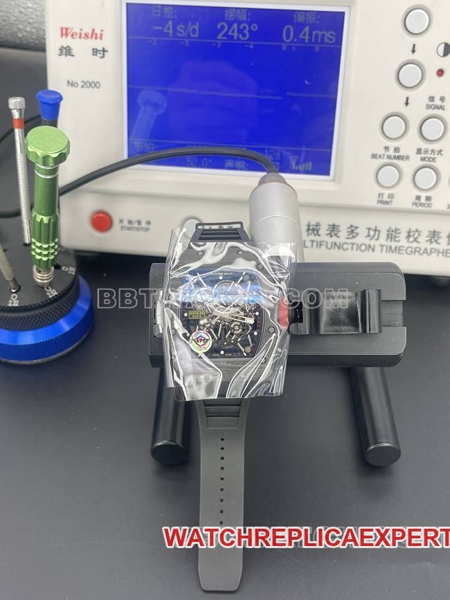 top-tier watch APS factory Richard Mille carbon fiber mechanical watch RM35-02front live photo