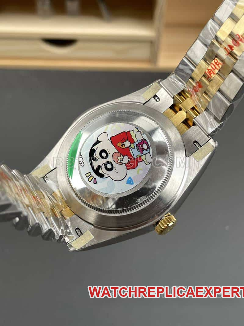 ARF FactoryRolex log top-tier gold disc gold 41mm steel bracelet model 126333caseback live photo