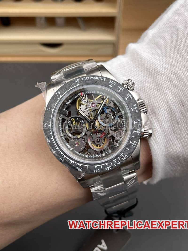 ADG factory Rolex Daytona1:1super hollow disc carbon fiber front live photo