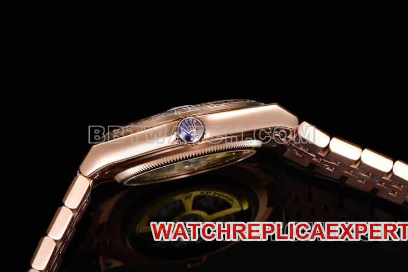ES factory Rolex land type 1:1top-tier replicarose goldwhite dialdiamond bezel127285side live photo