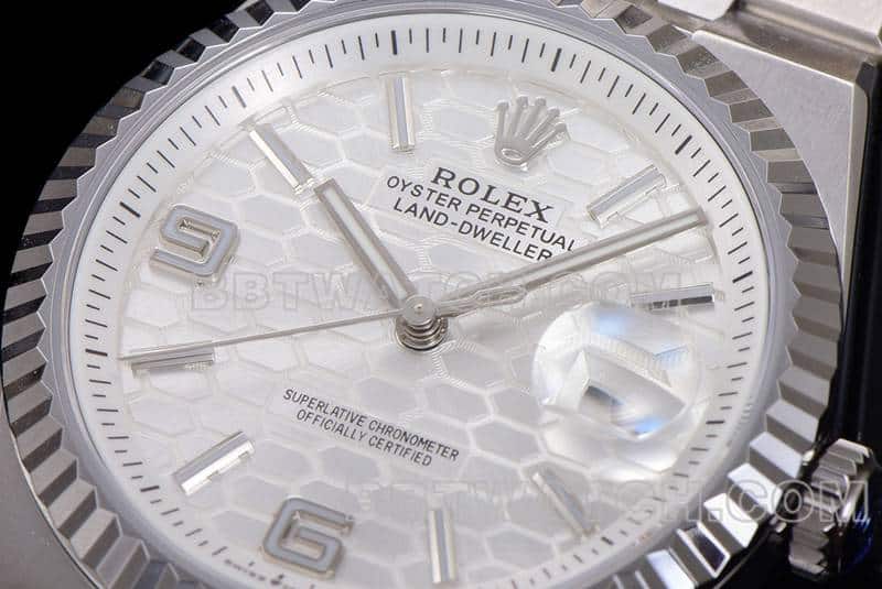ES factory Rolex land type top-tier 1:1super clonewhite dial127234front live photo