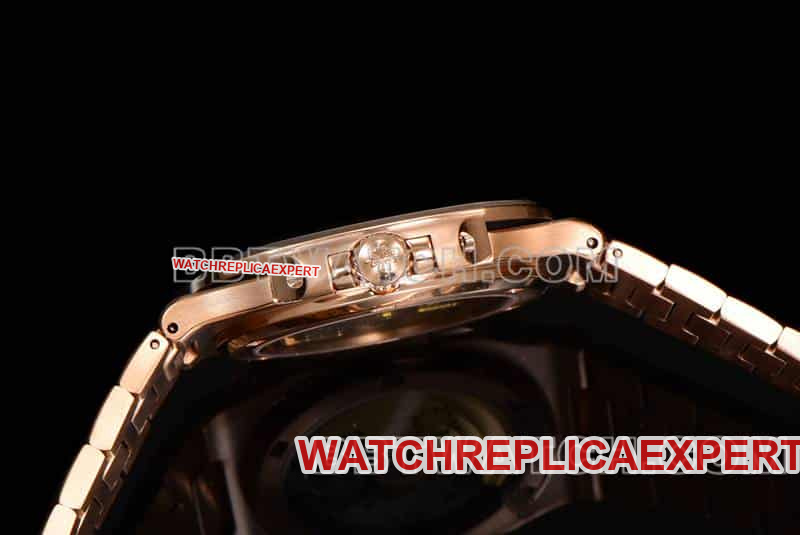 E7 factory Patek Philippe sporty and elegant top-tier black gradient disc pink diamond bezelNautilus5711side live photo