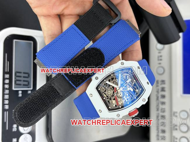 collectible watch UMI factory Richard Mille hollow plate white shell mechanical RM67-02front live photo
