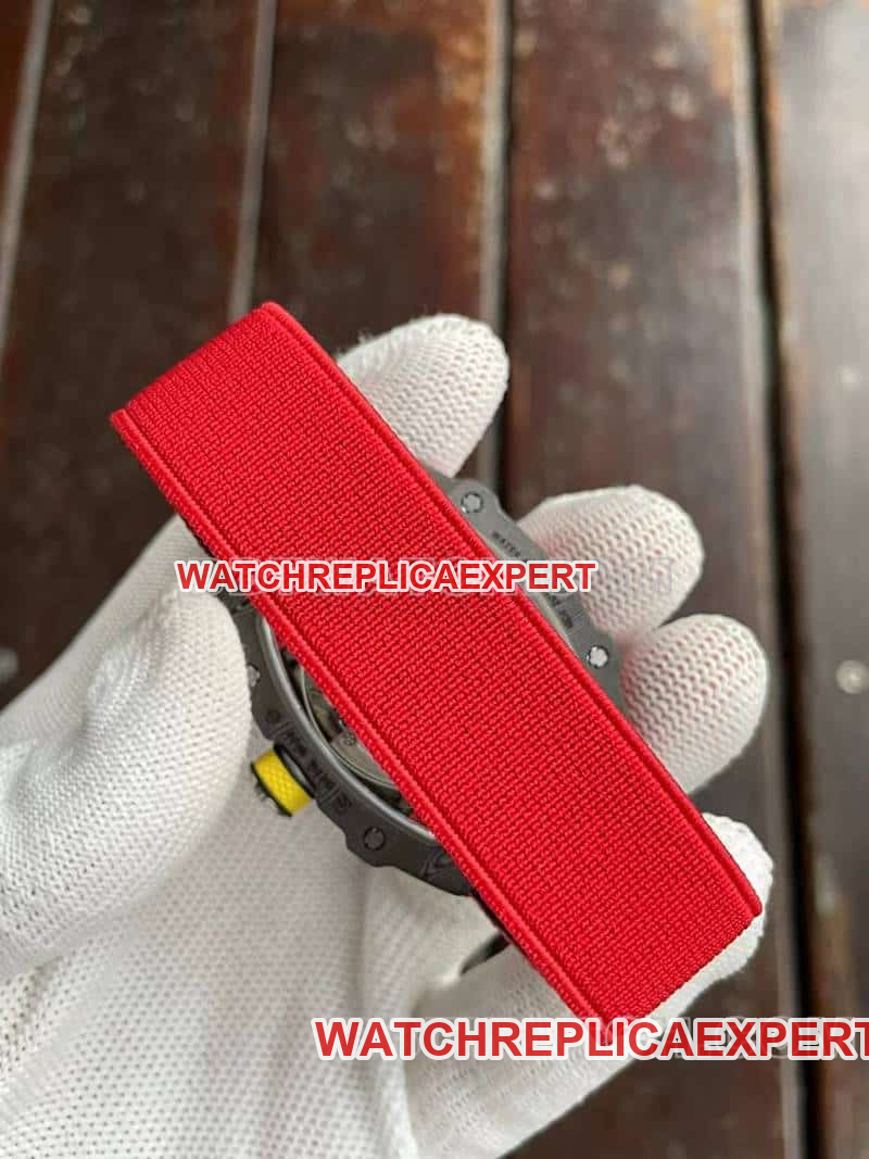 Richard Mille men's 1:1top-tier hollow plate red RM67-02braceletlive photos