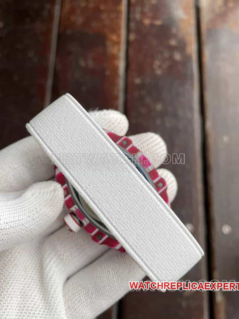 Richard Mille men's top-tier 1:1high-quality hollow plate white RM67-02braceletlive photos