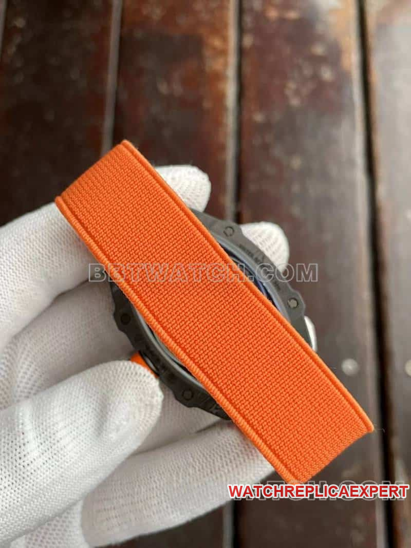 Richard Mille men's top-tier 1:1super hollow plate orange RM67-02braceletlive photos