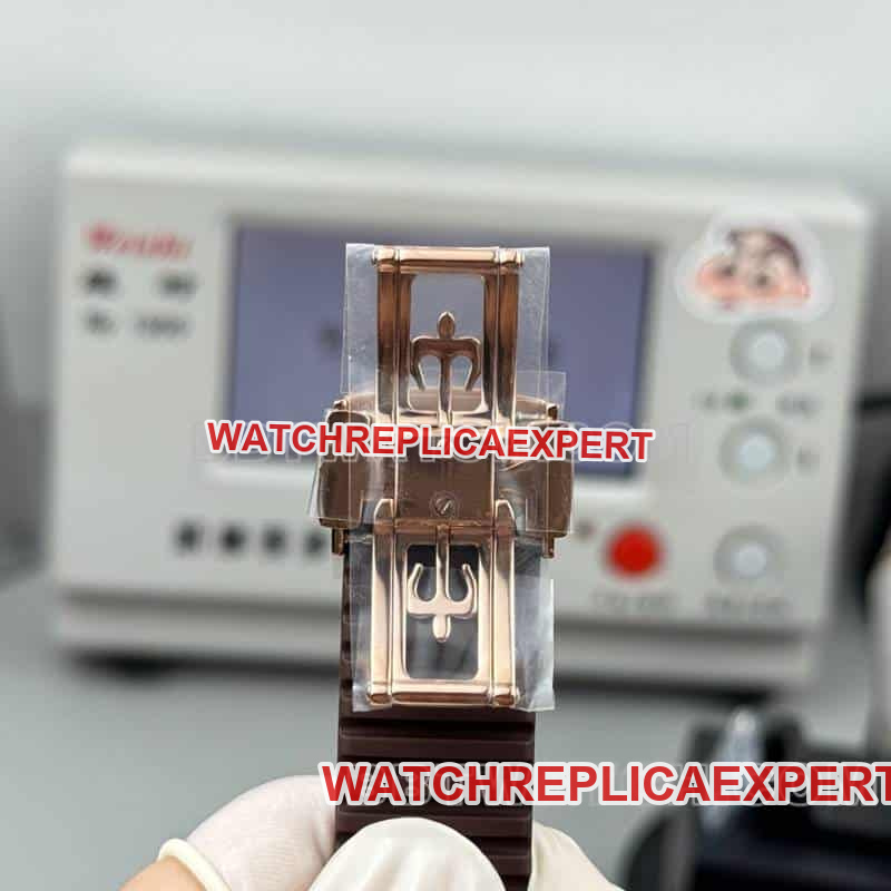 PP factory Patek PhilippeAQUANAUT1:1super brown disk grenade dual time zone 5164clasplive photos