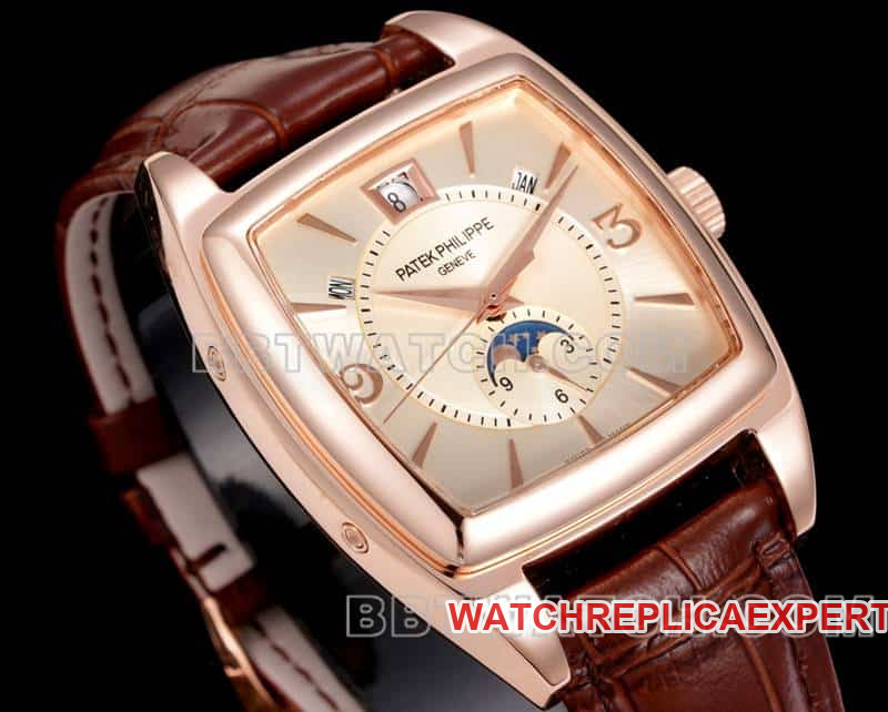 TW factory Patek Philippe complicated function timepiece 1:1top-tier silver white dialrose gold5135front live photo