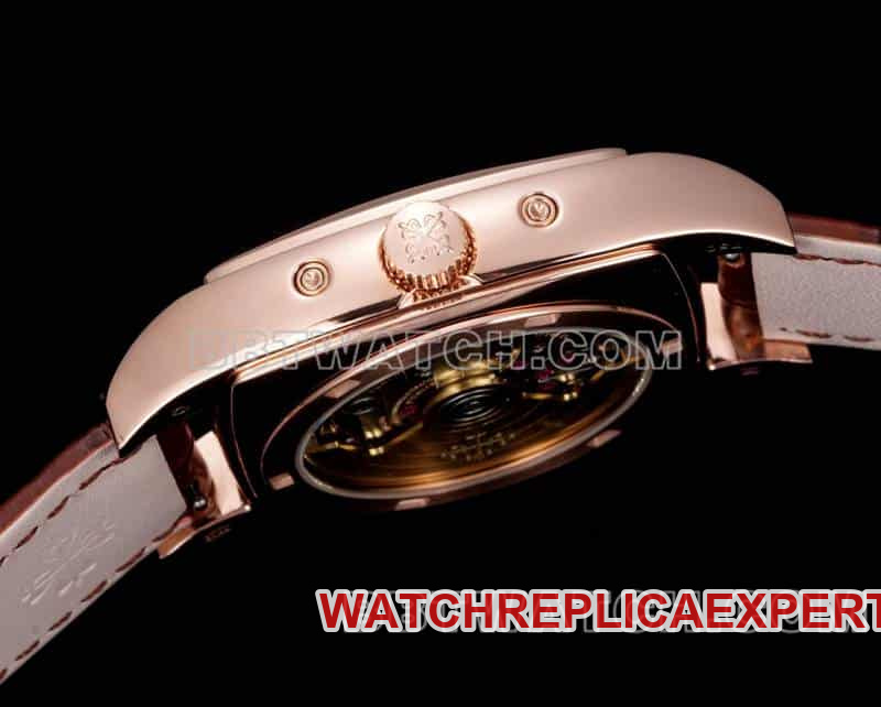 TW factory Patek Philippe complicated function timepiece 1:1top-tier silver white dialrose gold5135side live photo