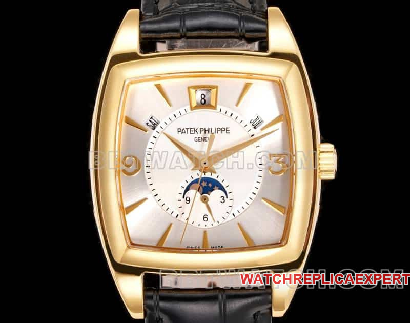 TW factory Patek Philippe complicated function timepiece top-tier 1:1high-quality silver white dialyellow gold5135front live photo