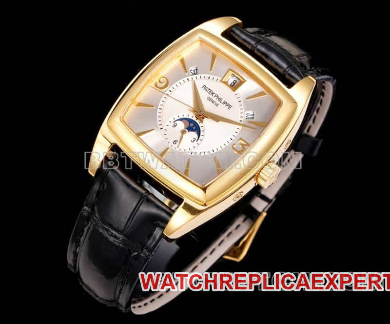 TW factory Patek Philippe complicated function timepiece top-tier 1:1high-quality silver white dialyellow gold5135front live photo
