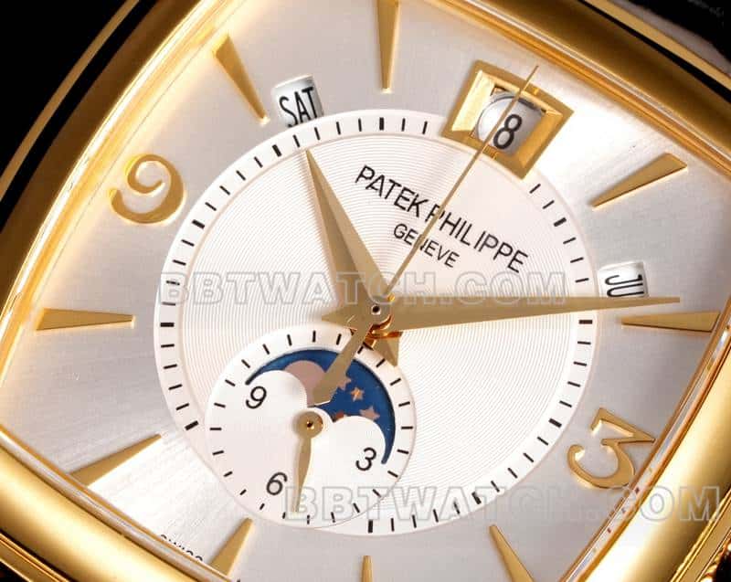 TW factory Patek Philippe complicated function timepiece top-tier 1:1high-quality silver white dialyellow gold5135front live photo