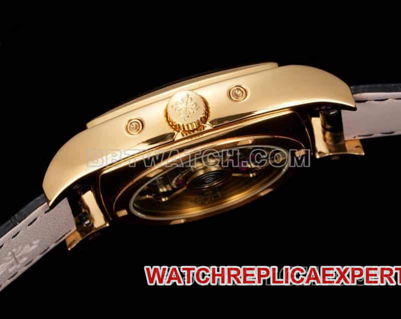 TW factory Patek Philippe complicated function timepiece top-tier 1:1high-quality silver white dialyellow gold5135side live photo