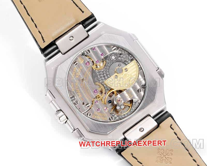 3K FactoryPatek PhilippeCUBITUSsuper cloneblack dialleather strap model 5822caseback live photo
