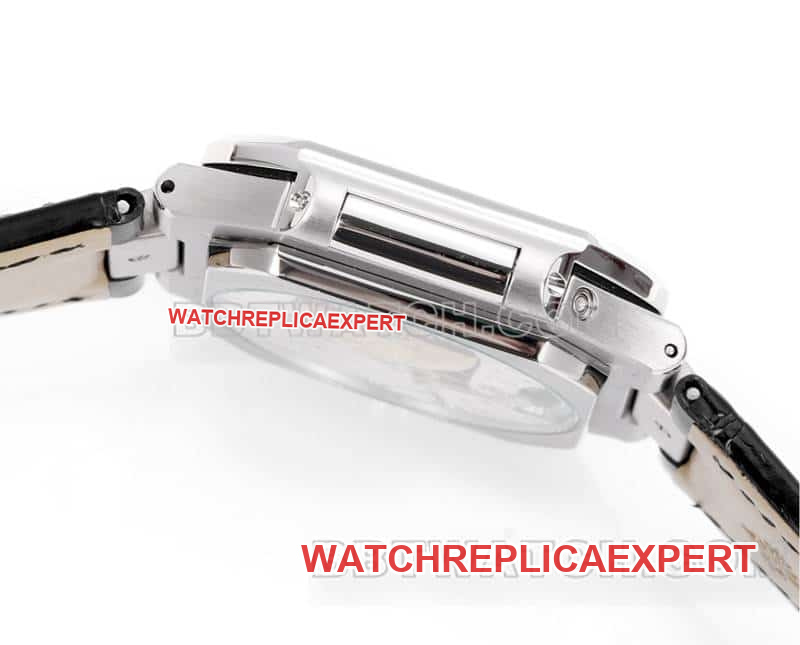 3K FactoryPatek PhilippeCUBITUS1:1top-tier replicawhite dialleather strap model 5822side live photo