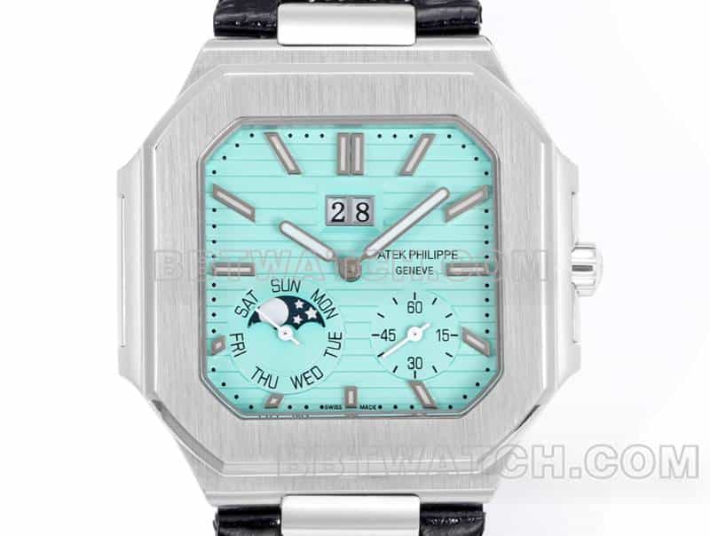 3K FactoryPatek PhilippeCUBITUStop-tier 1:1high-quality Tiffany blue dial5822front live photo