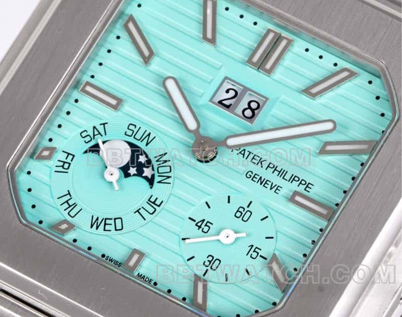 3K FactoryPatek PhilippeCUBITUStop-tier 1:1high-quality Tiffany blue dial5822front live photo