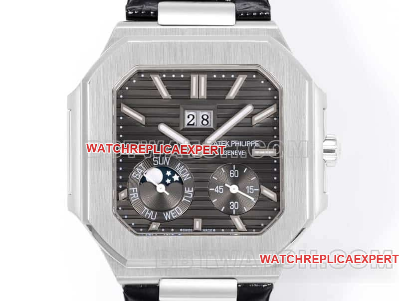 3K factory Patek Philippe CUBITUS top dark gray disk 5822 front real photo