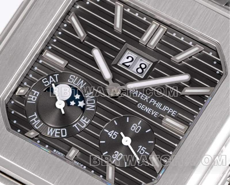 3K factory Patek Philippe CUBITUS top dark gray disk 5822 front real photo