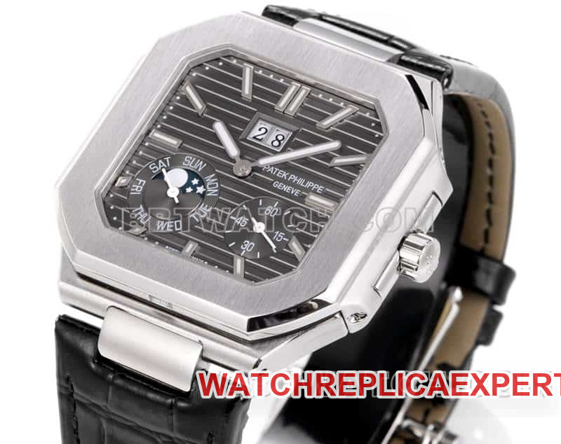 3K factory Patek Philippe CUBITUS top dark gray disk 5822 front real photo