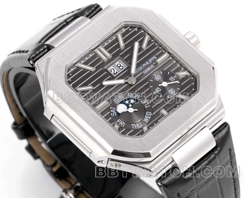 3K factory Patek Philippe CUBITUS top dark gray disk 5822 front real photo