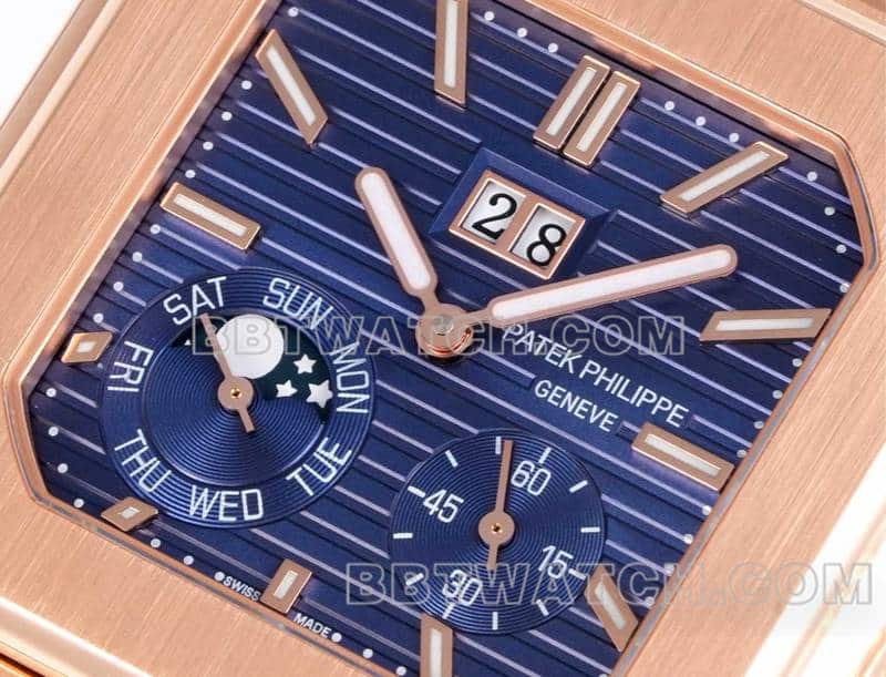 3K FactoryPatek PhilippeCUBITUS1:1super cloneblue dialrose gold5822front live photo