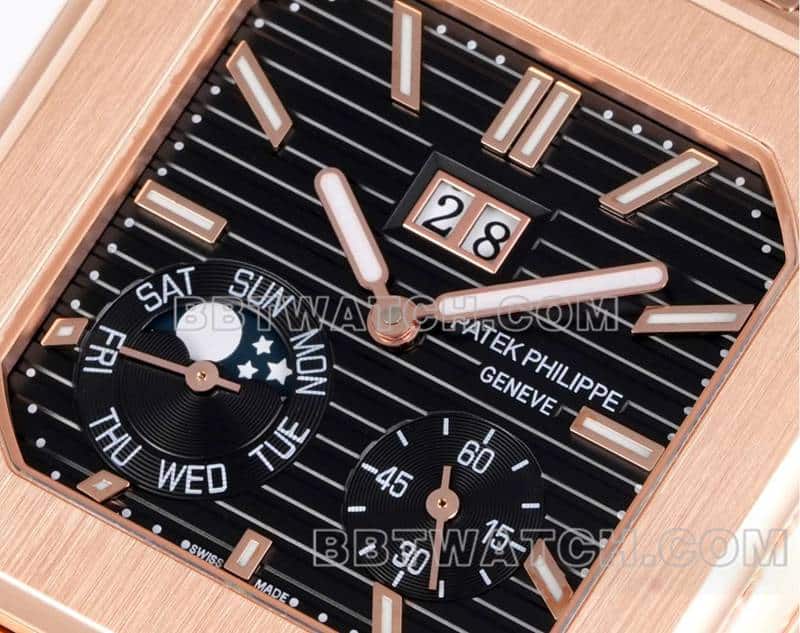 3K FactoryPatek PhilippeCUBITUS1:1super cloneblack dialrose gold5822front live photo