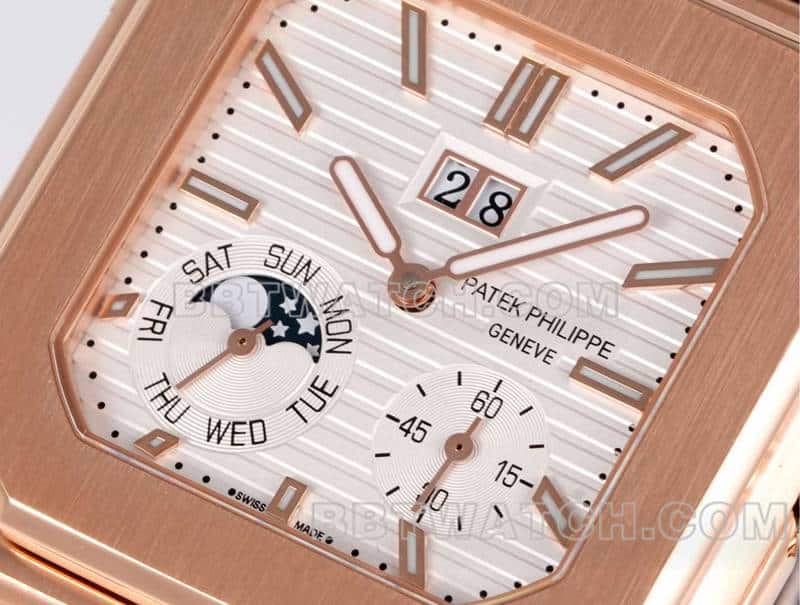 3K FactoryPatek PhilippeCUBITUSsuper clonewhite dialrose gold5822front live photo