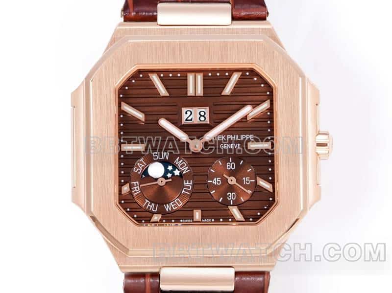 3K FactoryPatek PhilippeCUBITUS1:1top-tier brown disk rose gold5822front live photo