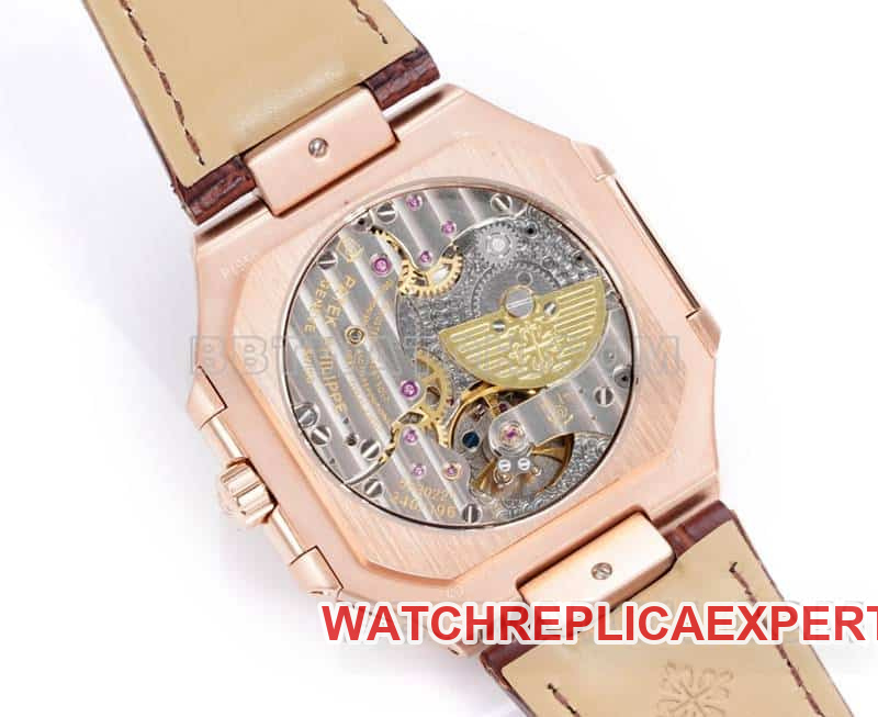 3K FactoryPatek PhilippeCUBITUS1:1top-tier brown disk rose gold5822caseback live photo