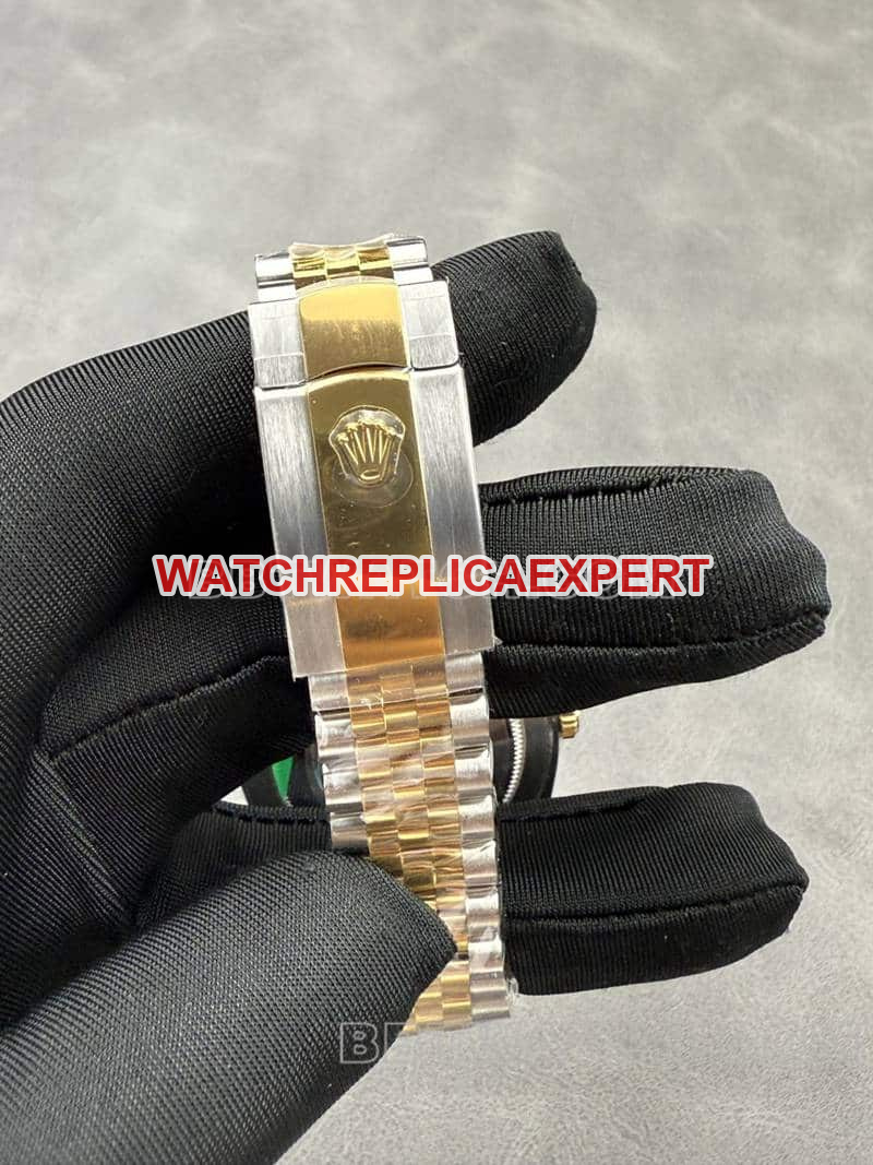 ARF FactoryRolex log top-tier replicablack dial41mm gold five-row chain link126333braceletlive photos