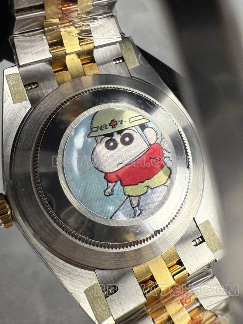 ARF factory Rolex Logbook super A dark gray disk 41mm intermediate gold five rows of links 126333 back actual picture