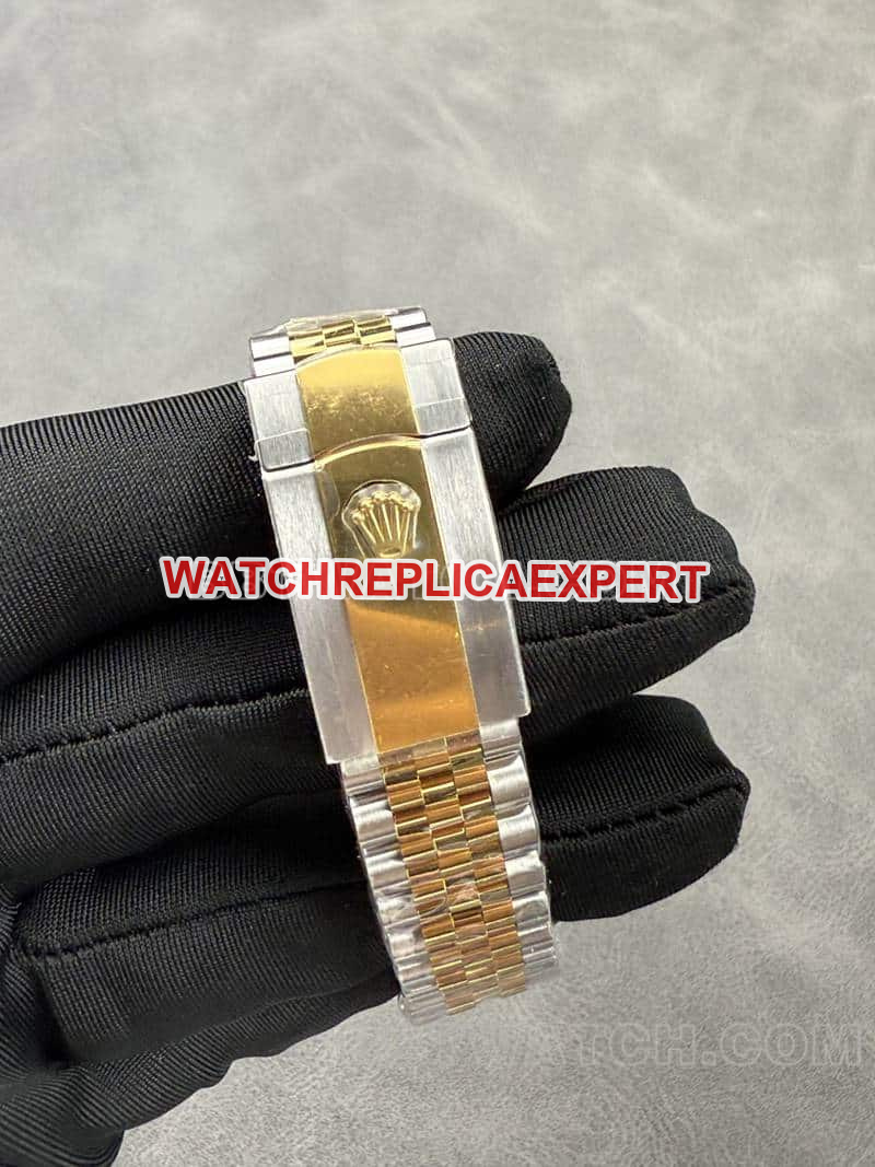 ARF factory Rolex logbook super A dark gray disk 41mm intermediate gold five rows of links 126333 strap real photo