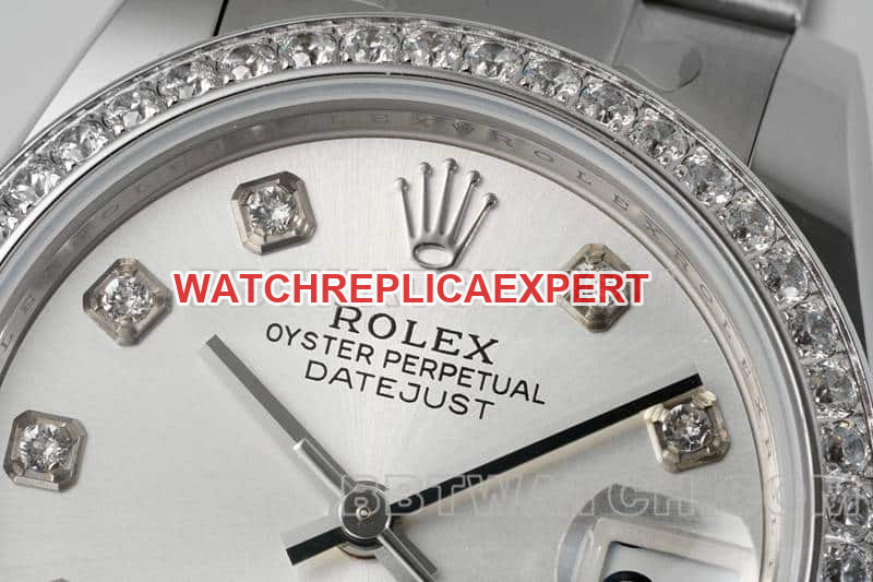 ARF FactoryRolex log silver gray plate 31mm three grid link 278384front live photo